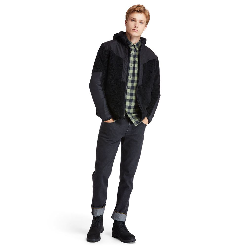 Chaquetas Timberland Hombre Heritage Outdoor Heritage Ecoriginal Fleece Negras - Chile SZC-026473